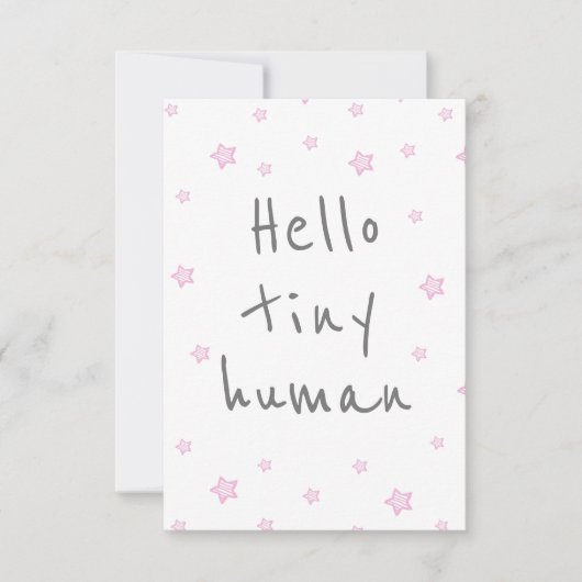 Sterren Leuk Welkom baby / Geboorte Gefeliciteerd Kaart (Voorkant)