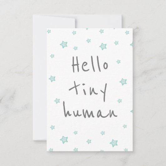 Sterren Leuk Welkom baby / Geboorte Gefeliciteerd Kaart (Voorkant)