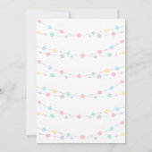 Sterren Light Banner Unicorn Kids Verjaardag Kaart (Achterkant)