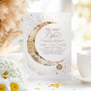 Sterren Maan Celestial Night repetitie diner Kaart