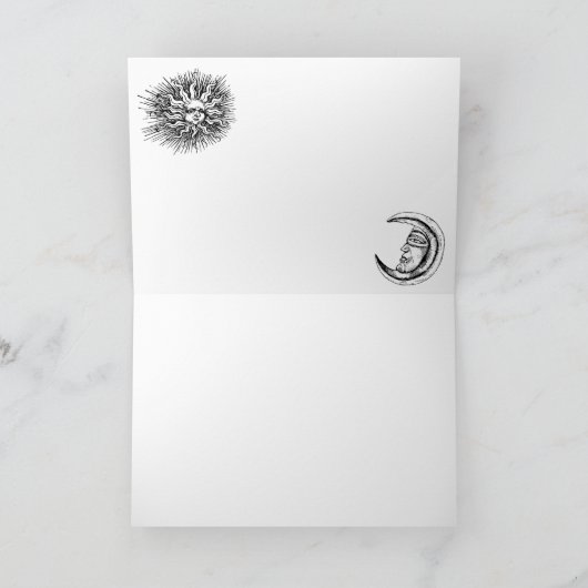 Sterren, maan en zon in het universum kaart (Binnen)