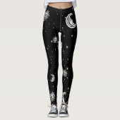 Sterren, maan en zon in het universum leggings (Voorkant)