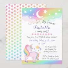 Sterren & Maan Regenboog Hemel Magische Eenhoorn V