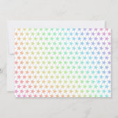 Sterren & Maan Regenboog Sky Eenhoorn Verjaardag F Kaart (Achterkant)