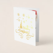 Sterren, Maan, Snowflakes en Zuurkerst, ZSSG Folie Kaarten (Voorkant)