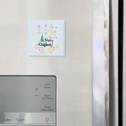 Sterren, Maan, Snowflakes en Zuurkerst, ZSSG Magneet (Insitu (Koelkast))