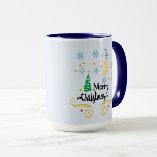 Sterren, Maan, Snowflakes en Zuurkerst, ZSSG Mok (Voorkant rechts)