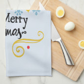 Sterren, Maan, Snowflakes en Zuurkerst, ZSSG Theedoek (Quarter Fold)