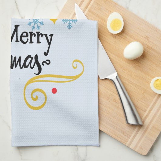 Sterren, Maan, Snowflakes en Zuurkerst, ZSSG Theedoek (Quarter Fold)