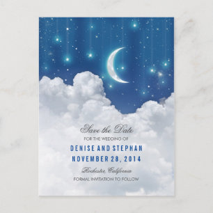 Sterren & maanlichten Save the Date Briefkaarten