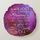 Sterren maanruimtevaart, astrologie, astronomische rond kussen (Voorkant)