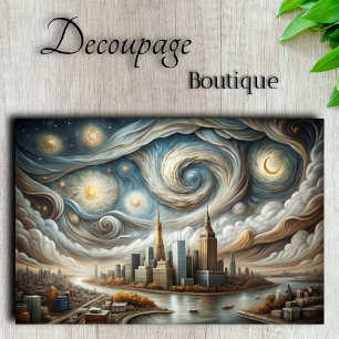 Sterren Manhattan Decoupage Tissuepapier
