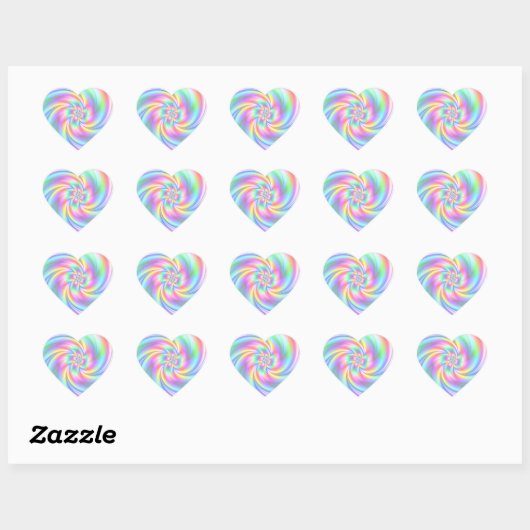 Sterren Meisje Roze Draai Hart Stickers (Vel)