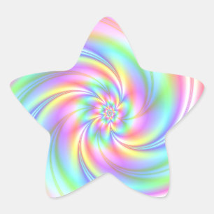Sterren Meisje Roze Twirl Star Stickers