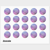 Sterren Meisjes Sleepover Star Dank je Ronde Sticker (Vel)