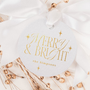 Sterren Merry & Bright Bedankjes Labels