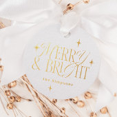  Sterren Merry & Bright Bedankjes Labels
