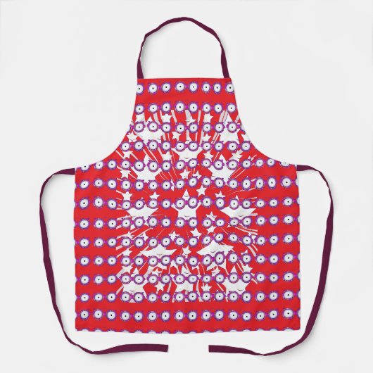 Sterren Met Bril Rood Schort (Voorkant)