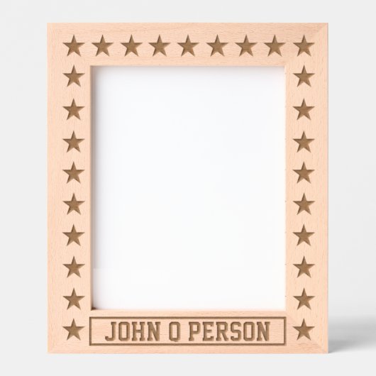 Sterren met naam gegraveerde lijstjes (Voorkant)