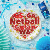 Sterren met netball Party Papieren Bordje (Feest)