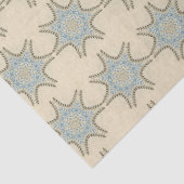 STERREN MET ROOM BLUWE BLOEMEN TISSUEPAPIER (Detail)