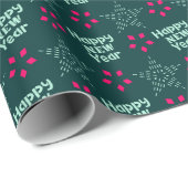 Sterren Midnight Gala Nieuwjaar Cadeaupapier (Rol Hoek)