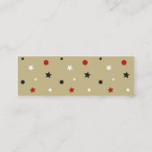 Sterren Mini Visitekaartje (Achterkant)