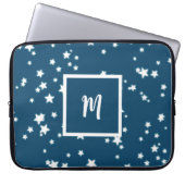 Sterren monogram laptop sleeve (Voorkant)