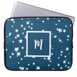 Sterren monogram laptop sleeve