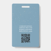 Sterren Moon Celestial Night ID Bedrijfsbeveiligin Badge (Achterkant)