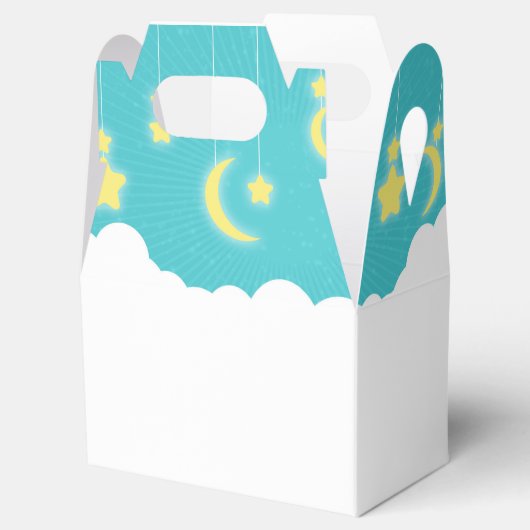 Sterren Moon & Clouds Baby shower Favor Boxes Bedankdoosjes (Geopend)