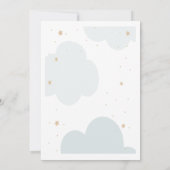 Sterren Moon Clouds Little Sheep Baby shower Kaart (Achterkant)