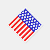 Sterren N Stripes Red White Blue Servet (Hoek)