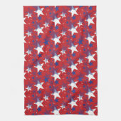 Sterren Naadloos Patroon Theedoek (Verticaal)