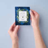 Sterren Nacht Blauwe Bar Mitswa Uitnodigingen Flyer (Hand)