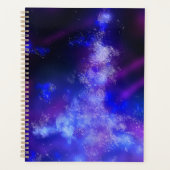 Sterren Night Sky Midnight blauw saffier Melkweg Planner (Voorkant)