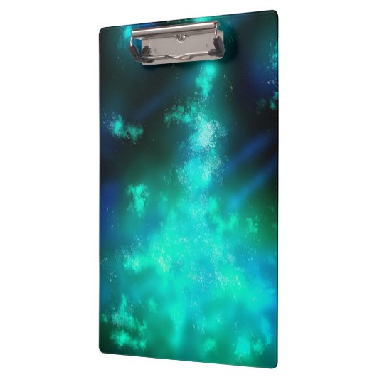 Sterren Night Sky Midnight Emerald Green Melkweg Klembord (Links)