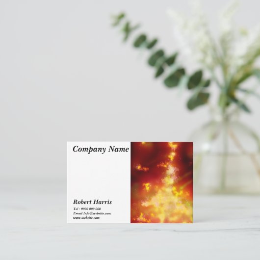 Sterren Night Sky Midnight Flame Visitekaartje (Staand voorkant)