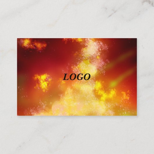 Sterren Night Sky Midnight Flame Visitekaartje (Achterkant)