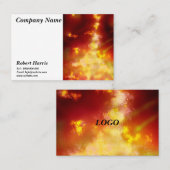 Sterren Night Sky Midnight Flame Visitekaartje (Voorkant / Achterkant)