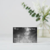 Sterren Night Sky Midnight Grey Monochrome Visitekaartje (Staand voorkant)