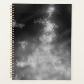 Sterren Night Sky Midnight grijs monochroom Melkwe Planner (Voorkant)