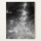 Sterren Night Sky Midnight grijs monochroom Melkwe Planner (Achterkant)