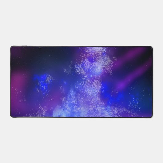 Sterren Night Sky Midnight Melkweg Blauw Bureaumat (Voorkant)