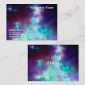Sterren Night Sky Midnight Neon Lights Visitekaartje (Voorkant / Achterkant)