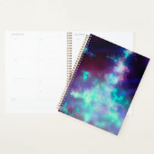 Sterren Night Sky Midnight Paarse Groene Melkweg Planner (Display)