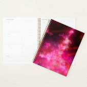Sterren Night Sky Midnight Pink Flare Melkweg Planner (Display)