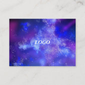 Sterren Night Sky Midnight Pink Flare Visitekaartje (Achterkant)