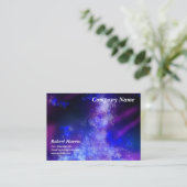 Sterren Night Sky Midnight Pink Flare Visitekaartje (Staand voorkant)