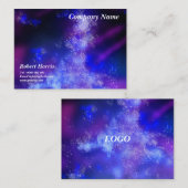 Sterren Night Sky Midnight Pink Flare Visitekaartje (Voorkant / Achterkant)